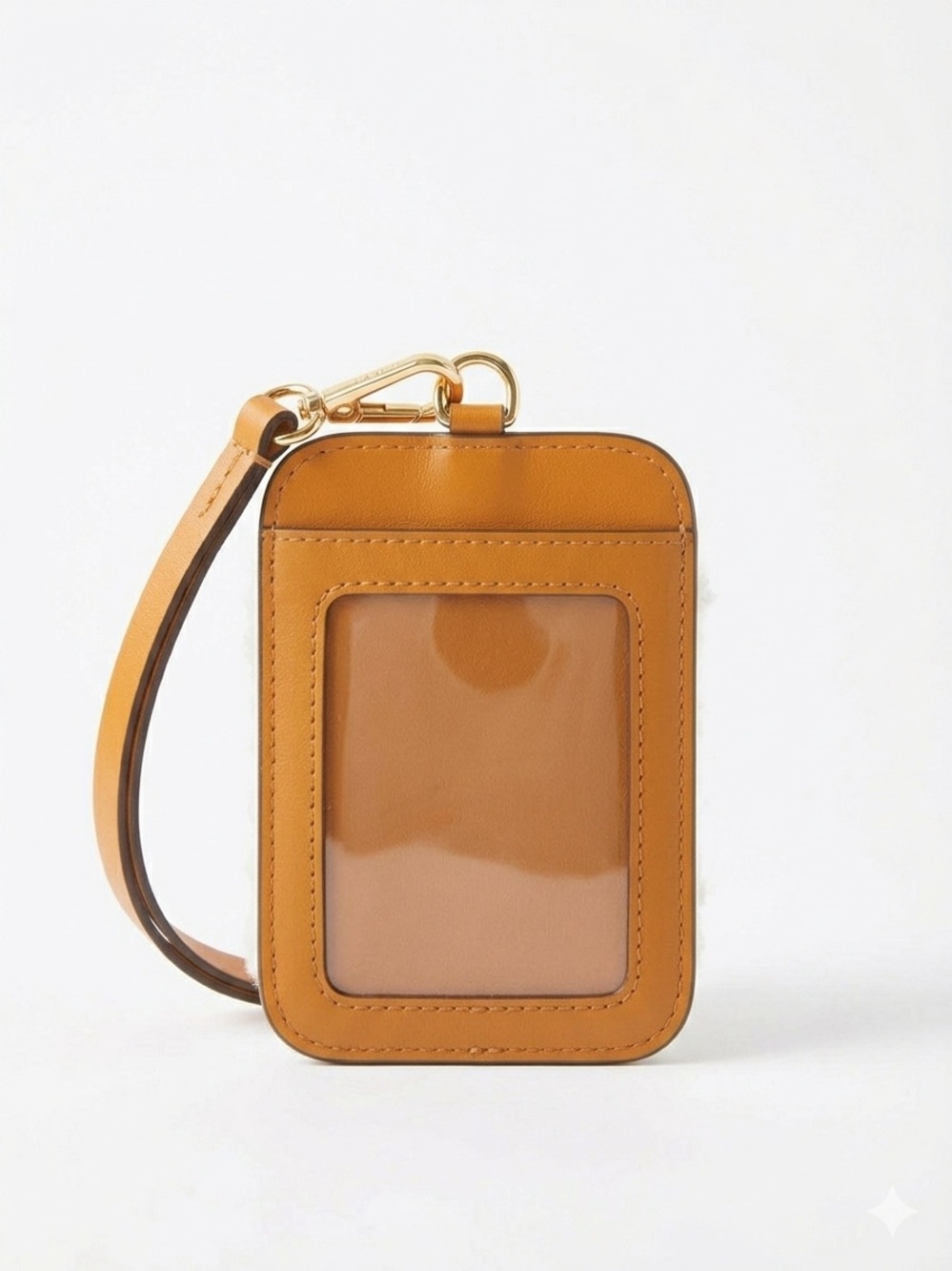 Marni Tan Leather ID Card Holder with Wrist Strap